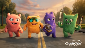 Four little colored monsters called Credit Wreckers seem oblivious to their surroundings. These characters embody many of the negative behaviors that could harm a credit score.